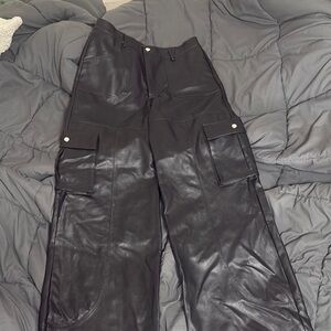 Fashion Nova Black Wide Leg Pants - TALL XL